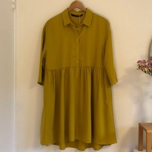 Zara mustard yellow dress (M)